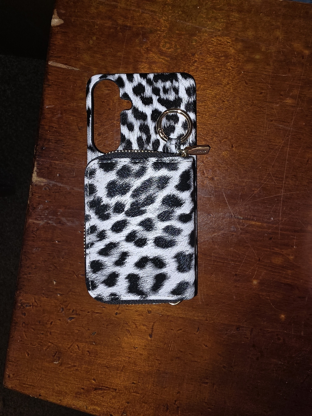 Leopard Print Card Wallet Phone Case S26 PLUS